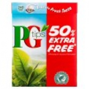 Iceland  PG Tips 240 Pyramid Teabags 750g