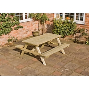 Rowlinson Wooden Picnic Table 1.5x1.5m