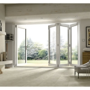Wickes Burman Finished Folding Patio Door White 10ft Wide Re