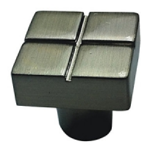 Wickes Tile Knob Satin Nickel 20mm 4 Pack