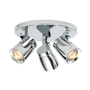 Saxby Knight Bathroom Spot Chrome Triple Circular