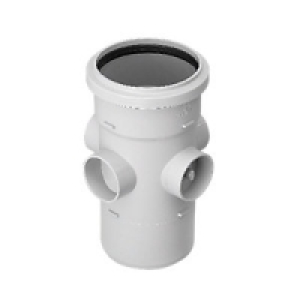 Wickes Grey 3 Socket Soil Boss Pipe £6.49