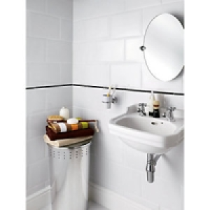 Wickes Bevelled Edge White Gloss Ceramic Wall Tile 300x200mm