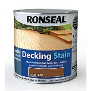 Ronseal Ultra Tough Deck Stain Rich Teak 2.5L £23.99