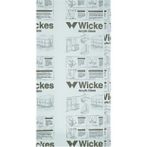Wickes Durable Acrylic Sheet 60cmx1.22m £18.39
