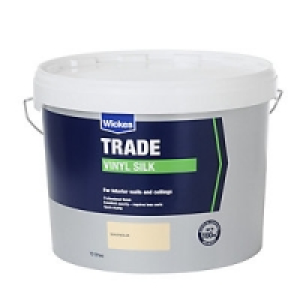 Wickes Trade Vinyl Silk Emulsion Paint Magnolia 10L £29.99