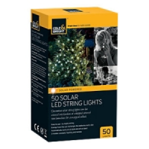 Cole & Bright 50 Solar LED String Lights £9.99