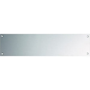 Wickes  Wickes Finger Plate Aluminium 76x305mm