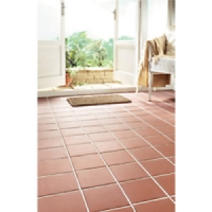 Wickes Red Textured Quarry Floor Tile 150x150mm