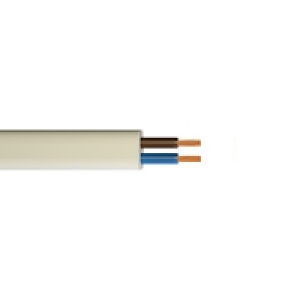 Time 0.5mm2 2 Core Flat Flexible Cable White 2192Y 50m