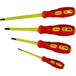 Wickes VDE Insulated Screwdriver Set Pack 4