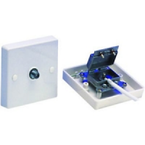 Wickes Satellite Screened Flush Outlet Plate