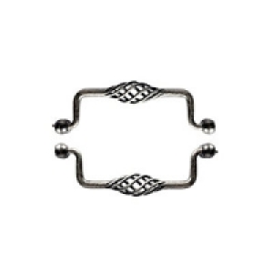 Wickes Cage Drop Handles Antique Pewter Effect 148mm 2 Pack