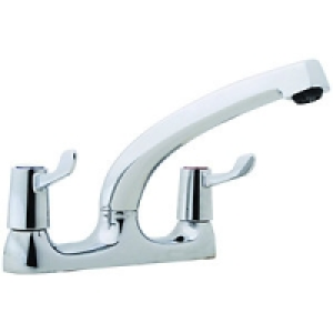 Wickes Modena Deck Mixer Kitchen Sink Tap Chrome