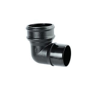Wickes Black Cast Iron Effect Downpipe 92.5 Deg Bend £12.99