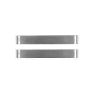 Wickes Flat D Handles Brushed Nickel Finish 102mm 2 Pack