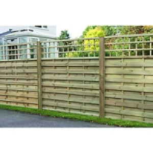 Wickes Hertford Fence Panel 1.8m x 1.8m Integrated Trellis £62.99