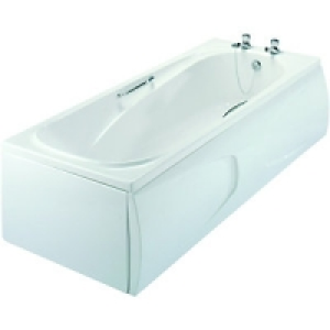 Wickes Gripped Bath White 1685mm