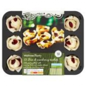 12 Brie & Cranberry Filo Tartlets Waitrose