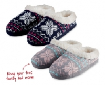 Fair Isle Mules