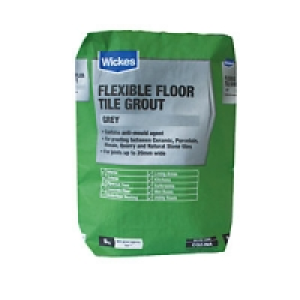 Wickes Flexible Floor Tile Grout Grey 5kg £9.99