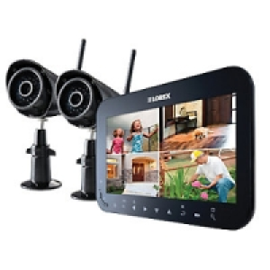 Lorex LW2742UK 7inCH LCD 4 Input with 2 Bullet Camera Sd Rec