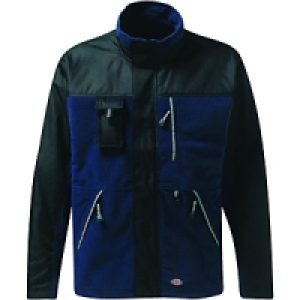 Dickies Eisenhower Bonded Fleece Jacket Black/Blue Size XL £34.99