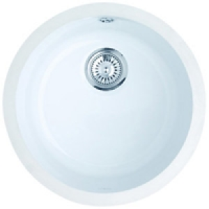 Wickes Ceramic Undermount Round Bowl Sink White