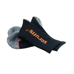 Scruffs Trade Socks Black Universal Size Pack 3 £14.99