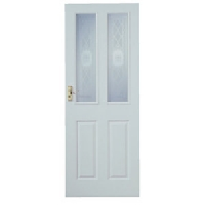 Wickes Stirling Internal Moulded Door White Glazed Primed 4  £72.99