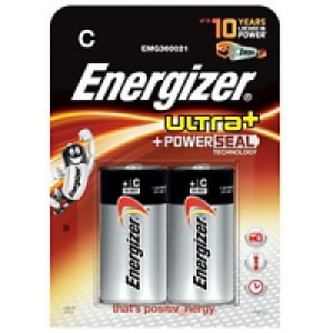 Energizer Ultra Plus Batteries C 2 Pack