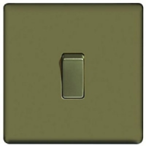 Wickes 10A Light Switch 1 Gang 2 Way Pearl Nickel Screwless