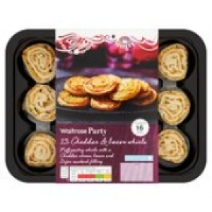 12 Cheddar & Bacon Whirls Waitrose