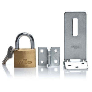 Wilko Hasp 95mm; Staple and Padlock Double Locking 40mm £7.99