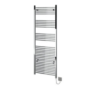 Kudox Electric Towel Radiator 600 x 1800mm Flat Chrome