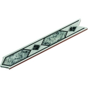Wickes Escorial Grey Gloss Ceramic Border Tile 200x30mm £4.99