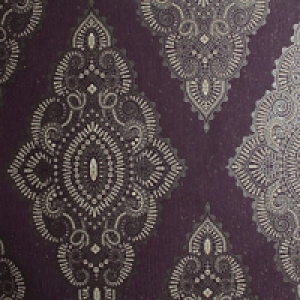 Julian MacDonald Jewel Decorative Wallpaper Damson/Gold