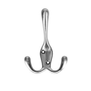 Wickes Three Prong Hook Satin Nickel £3.28