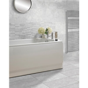 Wickes Mayfield Grey Riven Ceramic Wall & Floor Tile 298x498