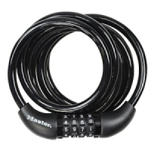 Master Lock 8221EURDPRO 4 Digit Resettable Braided Steel Cab