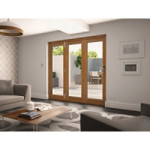 Wickes Albery External Door Folding Set Oak 8ft Wide £2.59