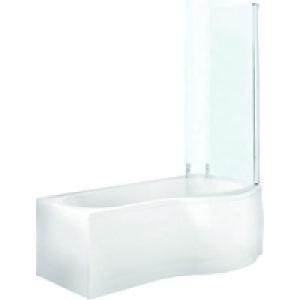 Wickes Santa Fe Shower Bath Right Hand White 1700mm