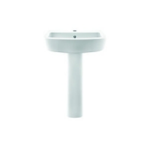 Wickes Pure Basin with Full Pedestal 550mm