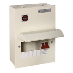Wylex 5 Way Metal Consumer Unit with 100A Main Switch GB6:WK