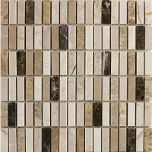 Wickes Emperador Mix Polished Mosaic Tile 305m x 305mm