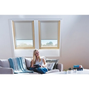 Wickes Roof Window Blinds Cream 1140x1180mm
