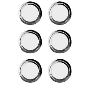 Wickes Ring Knobs Polished Chrome Finish 35mm 6 Pack