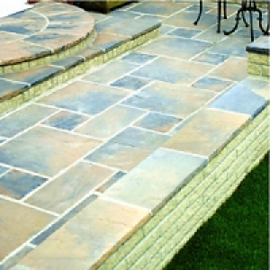 Wickes Wentworth Paving 300x300mm Calder Brown 44 Pack