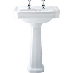 Wickes Hamilton Basin (No Upstand) with Full Pedestal 630mm £112.50