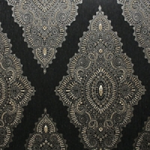 Julian MacDonald Jewel Decorative Wallpaper Black/Gold